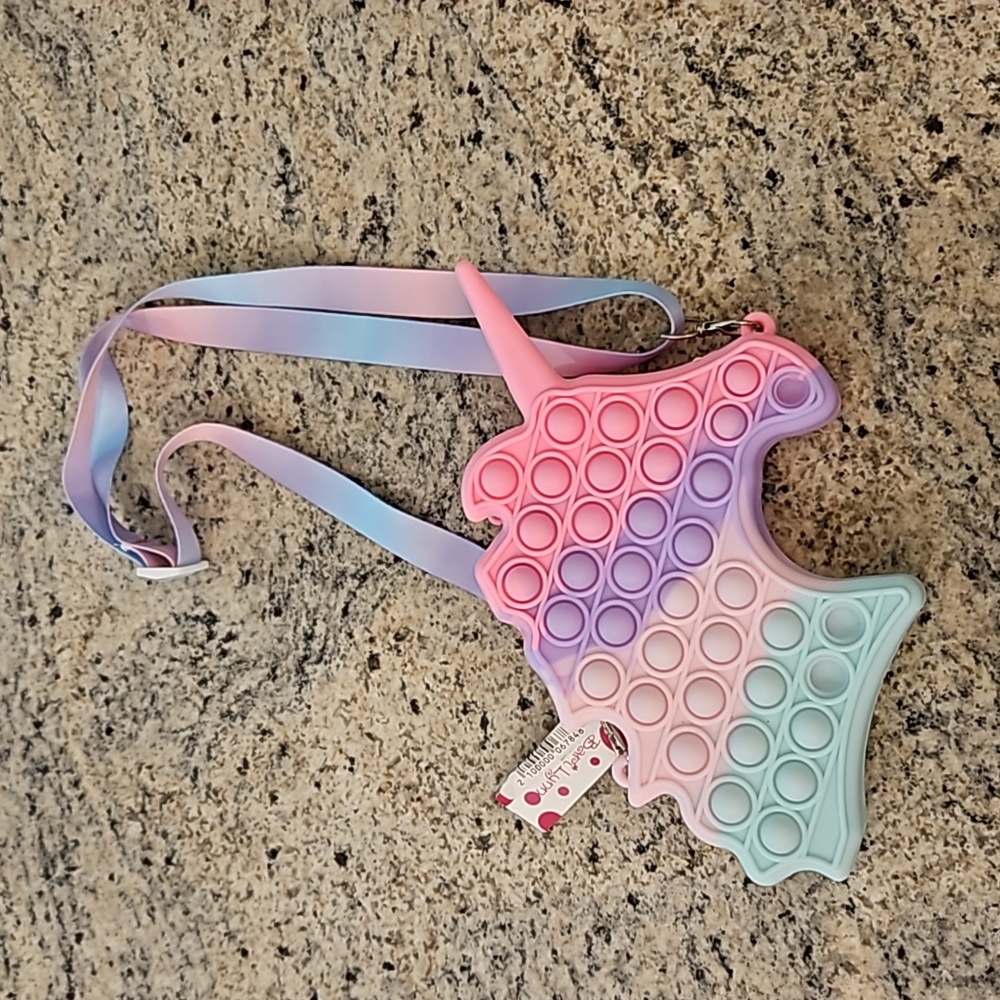 Girls Unicorn Pop It Purse